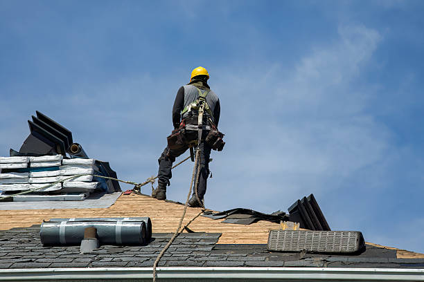 Professional Roof Replacement technician working in Port Murray, NJ